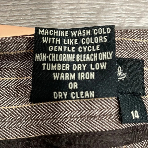 NWOT Peck & Peck Collection Flat Front Trouser Pants 14 - Picture 14 of 15